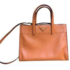 Prada Tan Leather Tote Bag